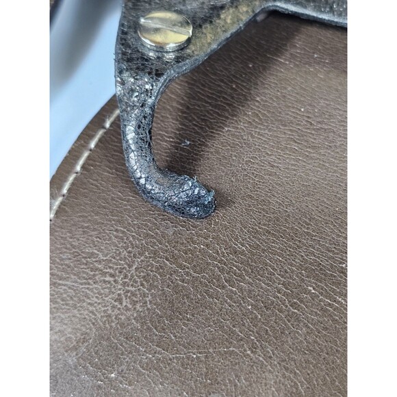 Tory Burch Briza Metallic Silver Gray Leather Gladiator Sandals 9M EUC! $265 - Picture 11 of 13